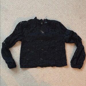 Wild Fable Black Lace Top